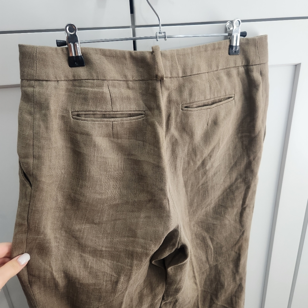 Etro 100% Linen Trouser Pants Wide Leg - Picture 5 of 10